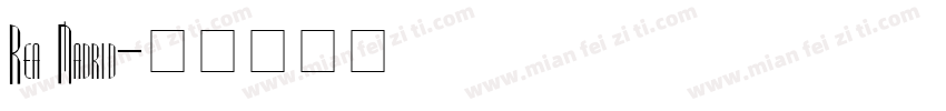 Rea Madrid字体转换